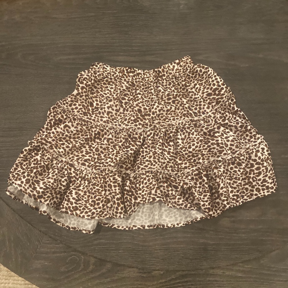 Cheetah print skirt